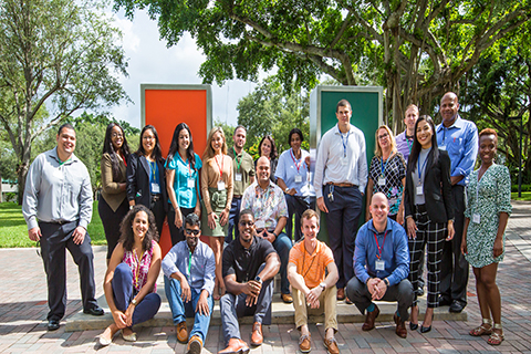 Politcal Science students at the University of Miami Coral Gables campus.