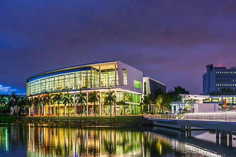 The Shalala Student Center on the University of Miami Coral Gables campus.