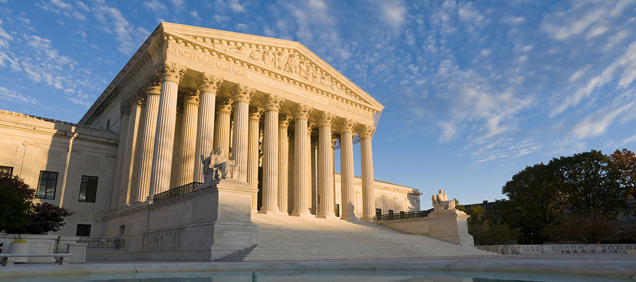 This is a stock photo. The United States Justice Building in Washington D.C. 